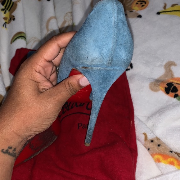 Christian Louboutins color blue USED !!!! Only one duster bag - Picture 7 of 10